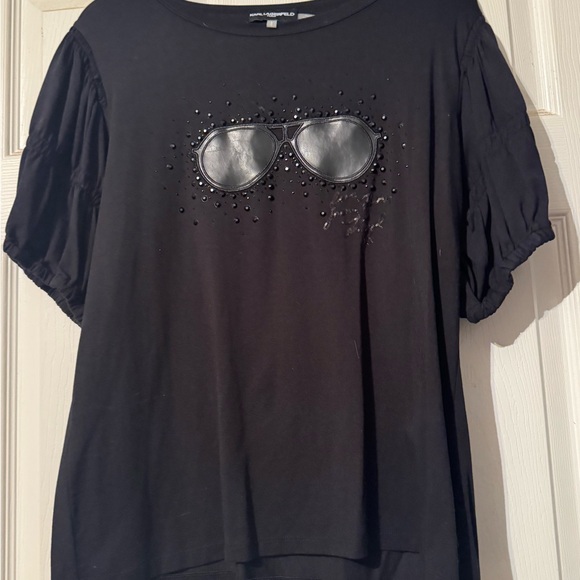 Black Embellished Women's Top - Picture 2 of 5